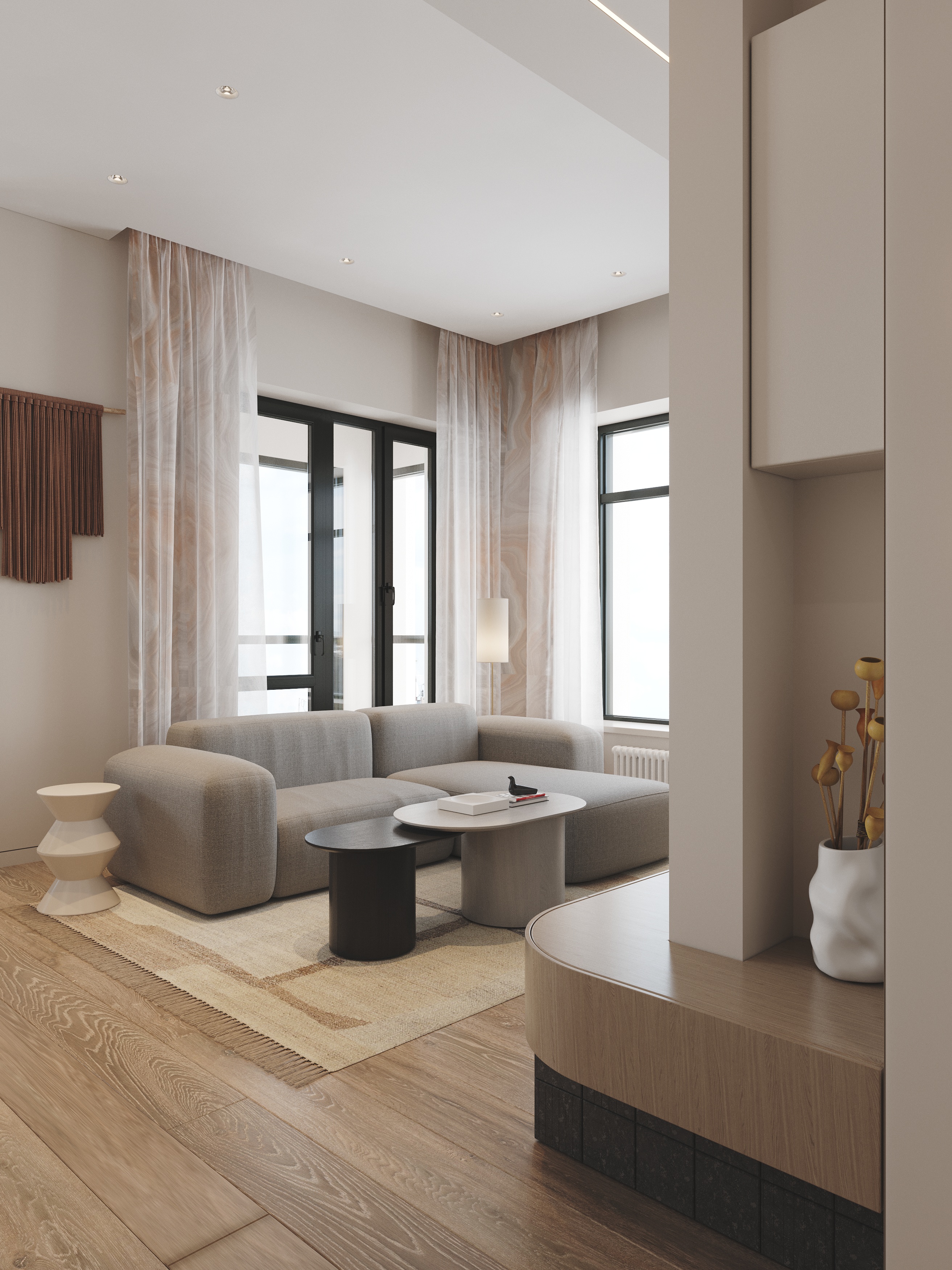 当代公寓设计项目丨俄罗斯莫斯科丨Elena Krasnova,Ksenia Semenova-9