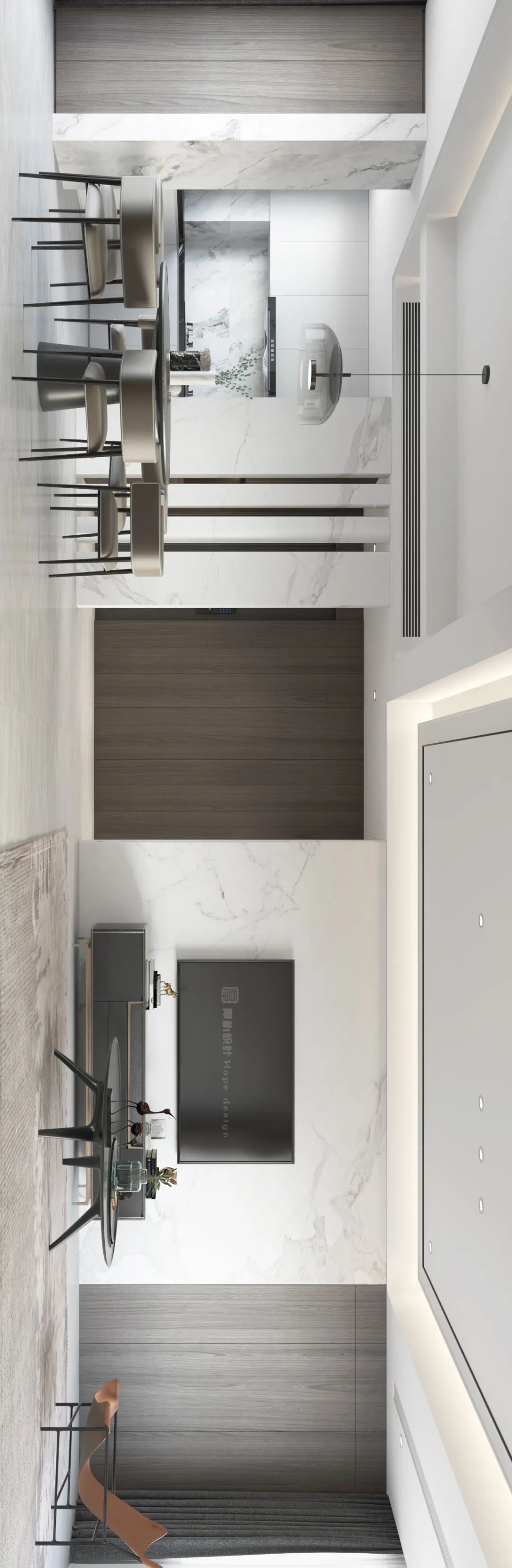 紫金山牡丹园二期 138m²平层户型解析 | 厚朴设计打造奢致生活空间-17