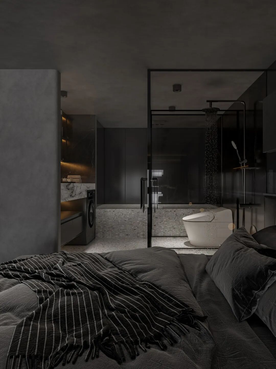 广州越秀天荟江湾Loft公寓丨中国广州丨格梵装饰集团-20