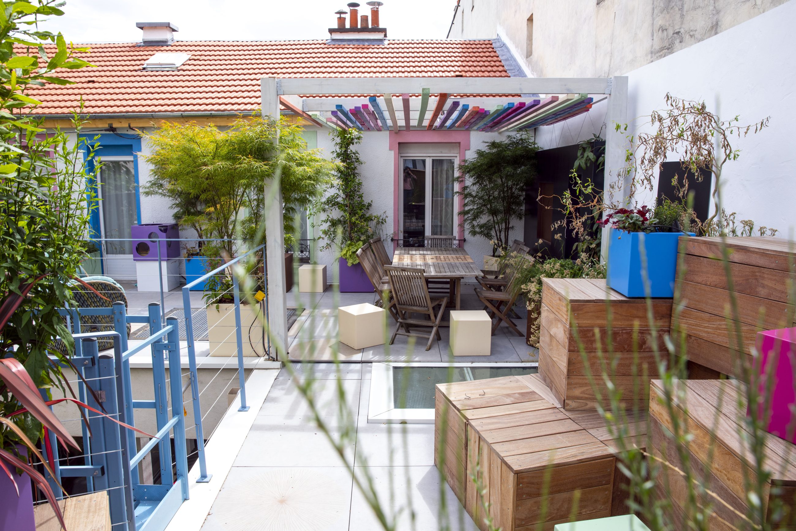 Pantin 80平方米露台与庭院设计丨法国丨Opus Paysage,Alexandre Tonnerre-2