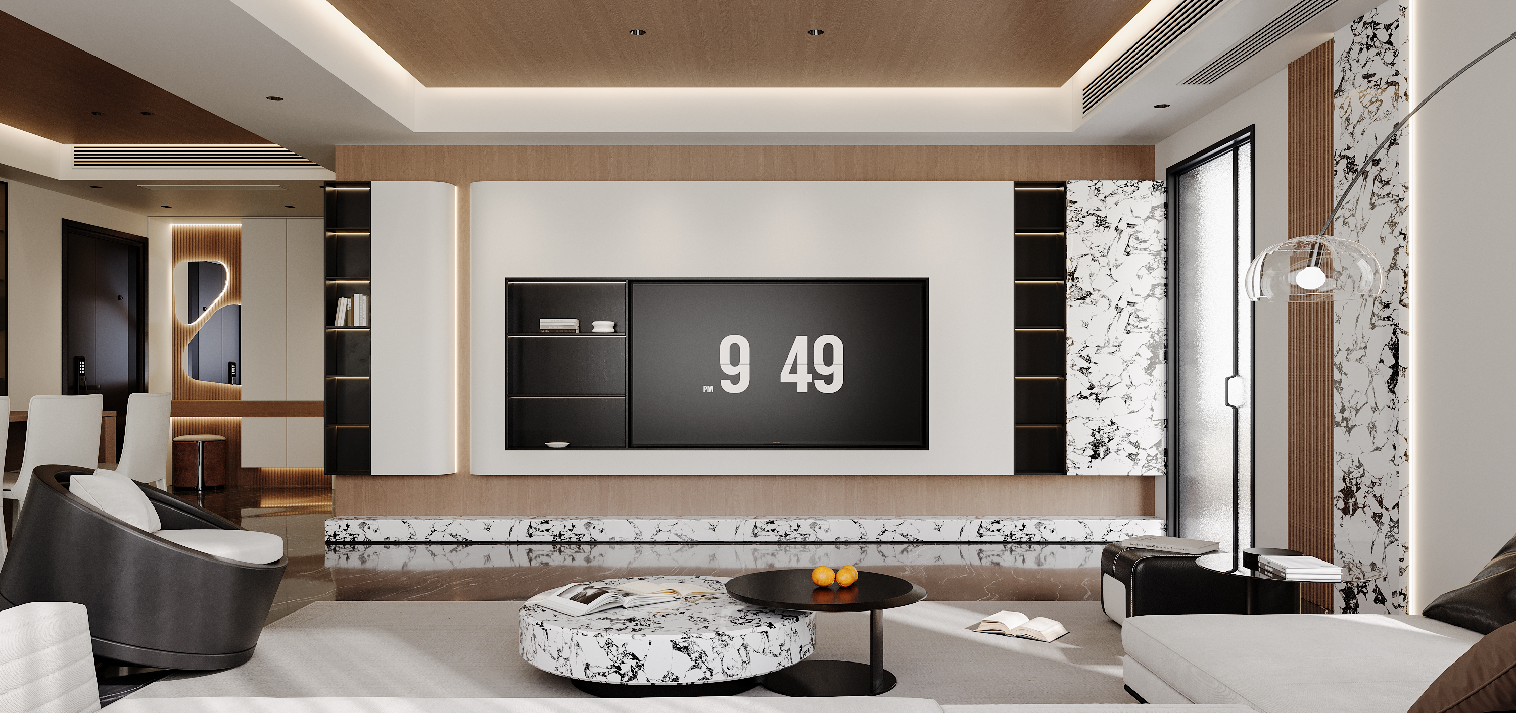 现代客餐厅效果图-2