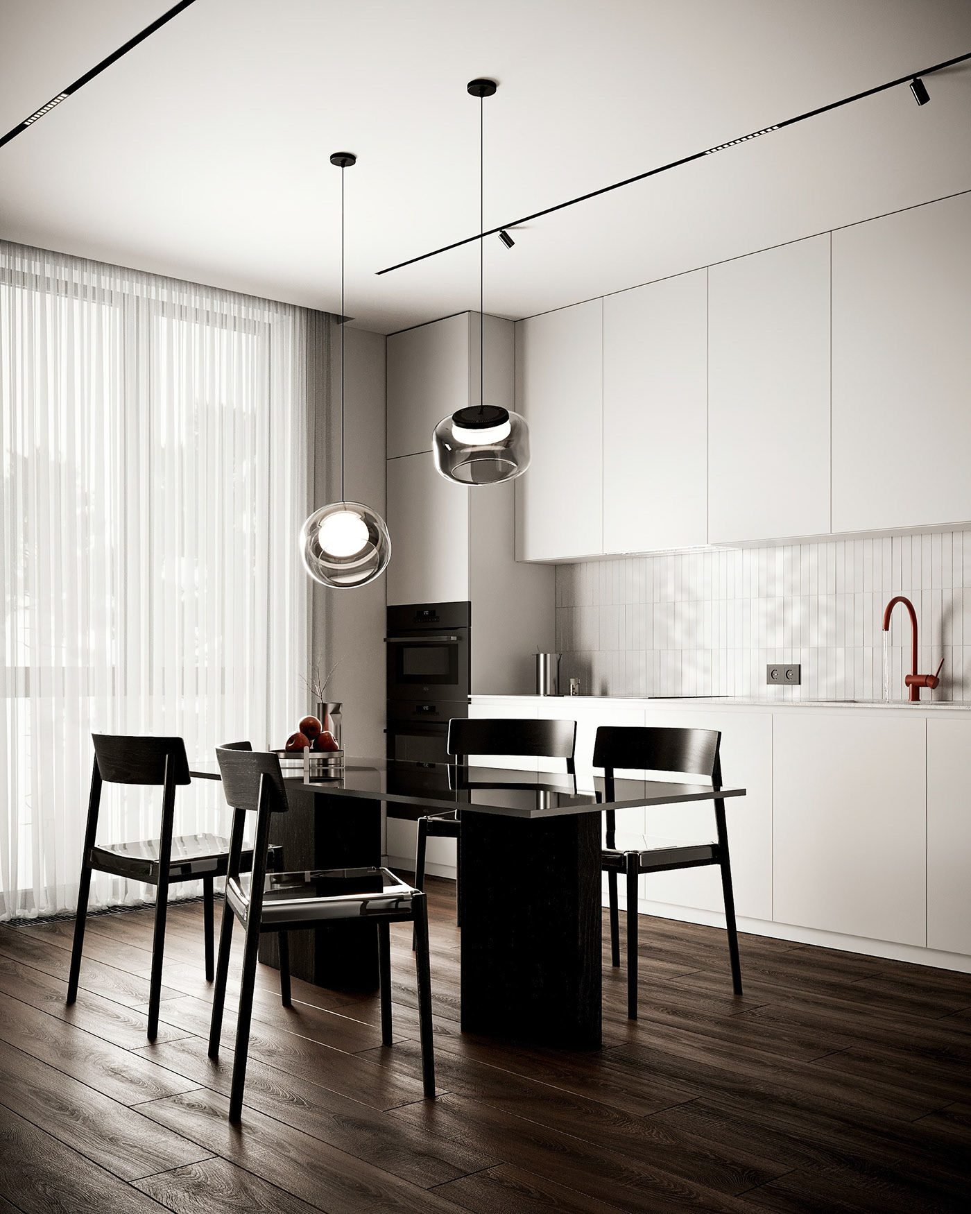 纯净黑白，简约空间设计！-3