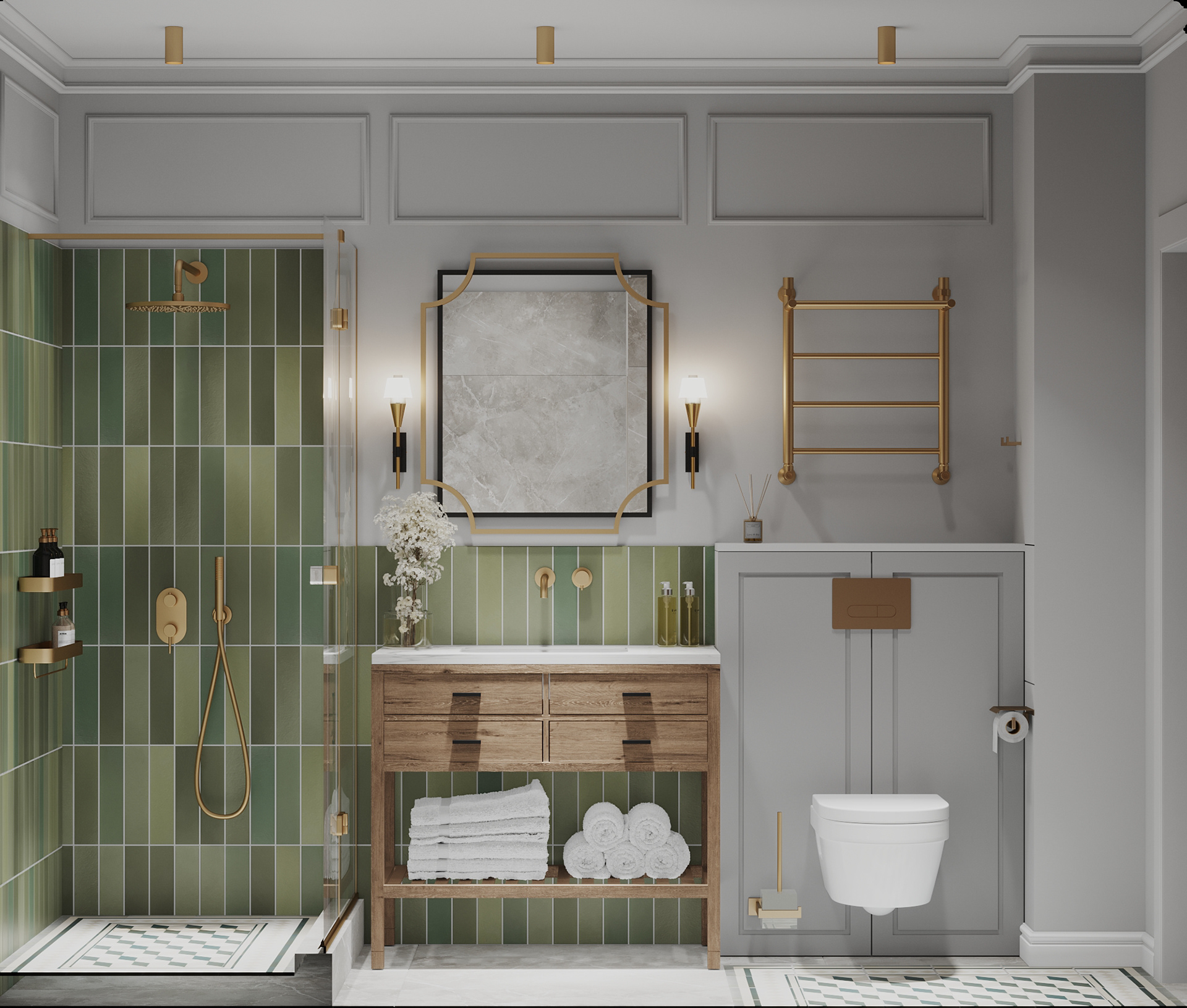 萨马拉市71平米城市公寓更新项目丨俄罗斯萨马拉丨维多利亚·叶罗希娜（Виктория Ерохина）-33