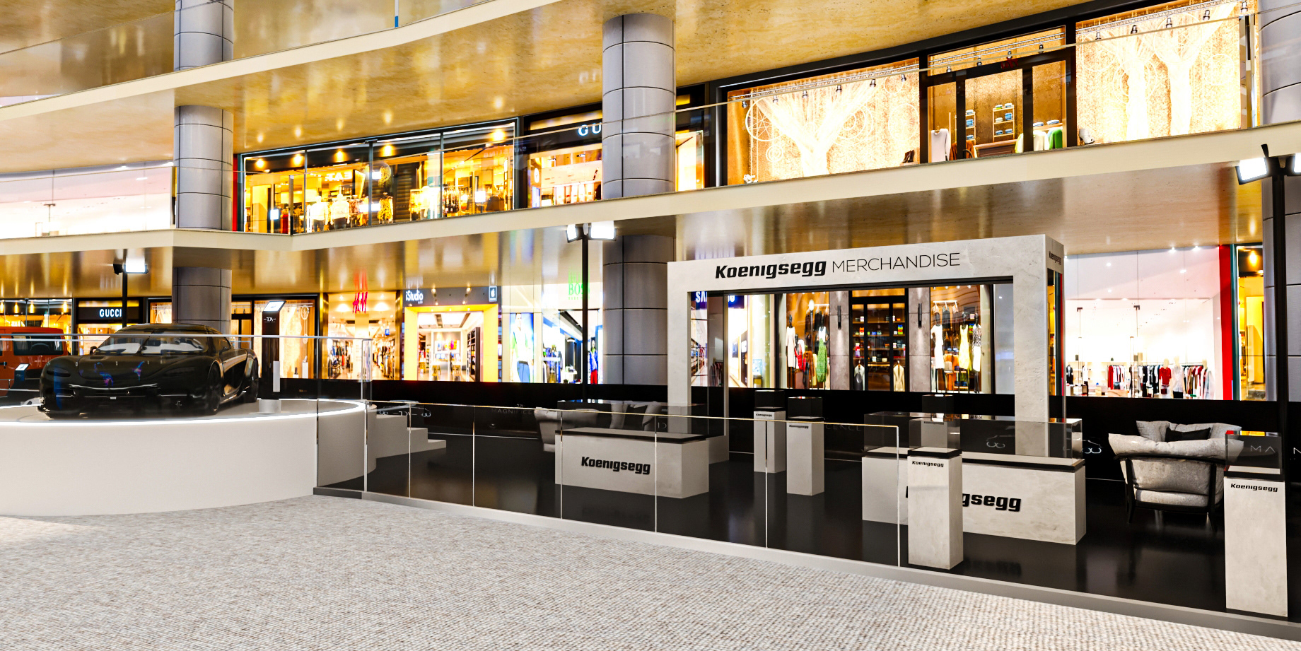 LUXURY CAR EXHIBITION EVENT ATRIUM-4