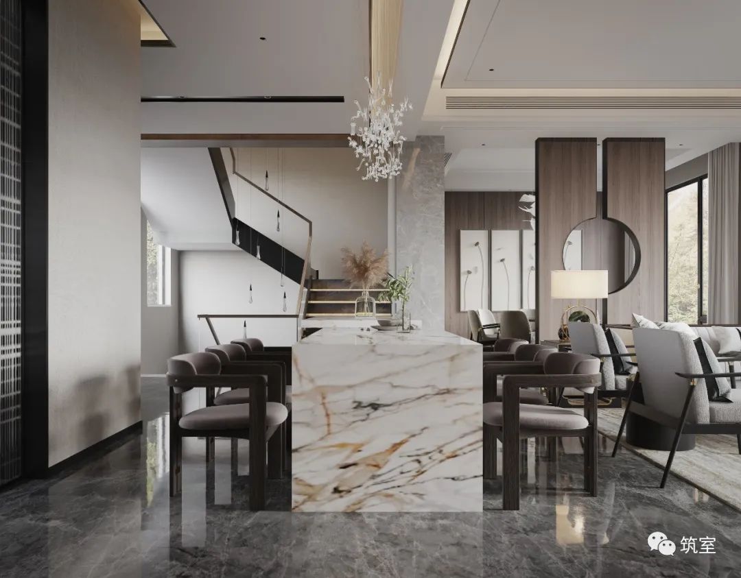 新中式别墅设计丨中国丨筑室-4