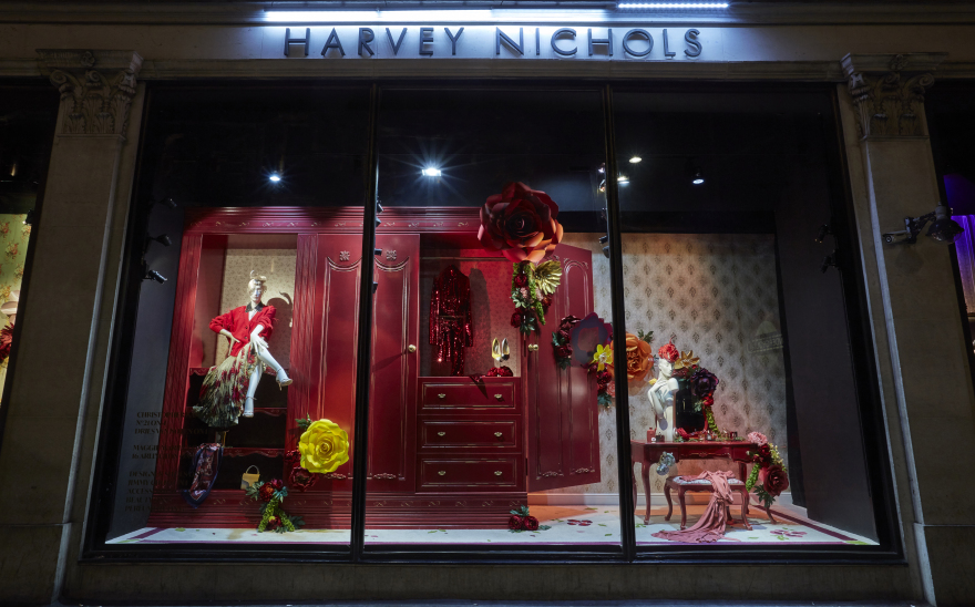 Harvey Nichols Autumn collection windows with Lucky Fox-13
