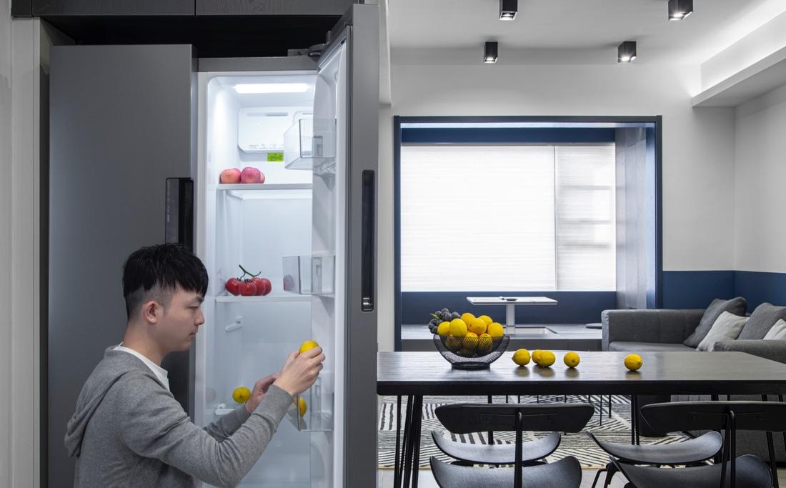 蔚木未来室内建筑设计丨平层丨沉 浸 | 暮色邃蓝-23