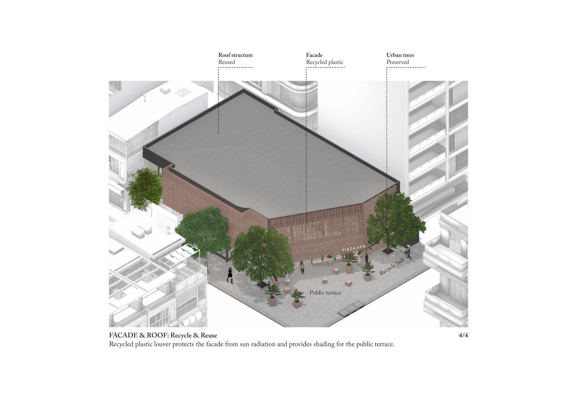 Pizza 4p’s 餐厅丨柬埔寨丨Bloom Architecture-35