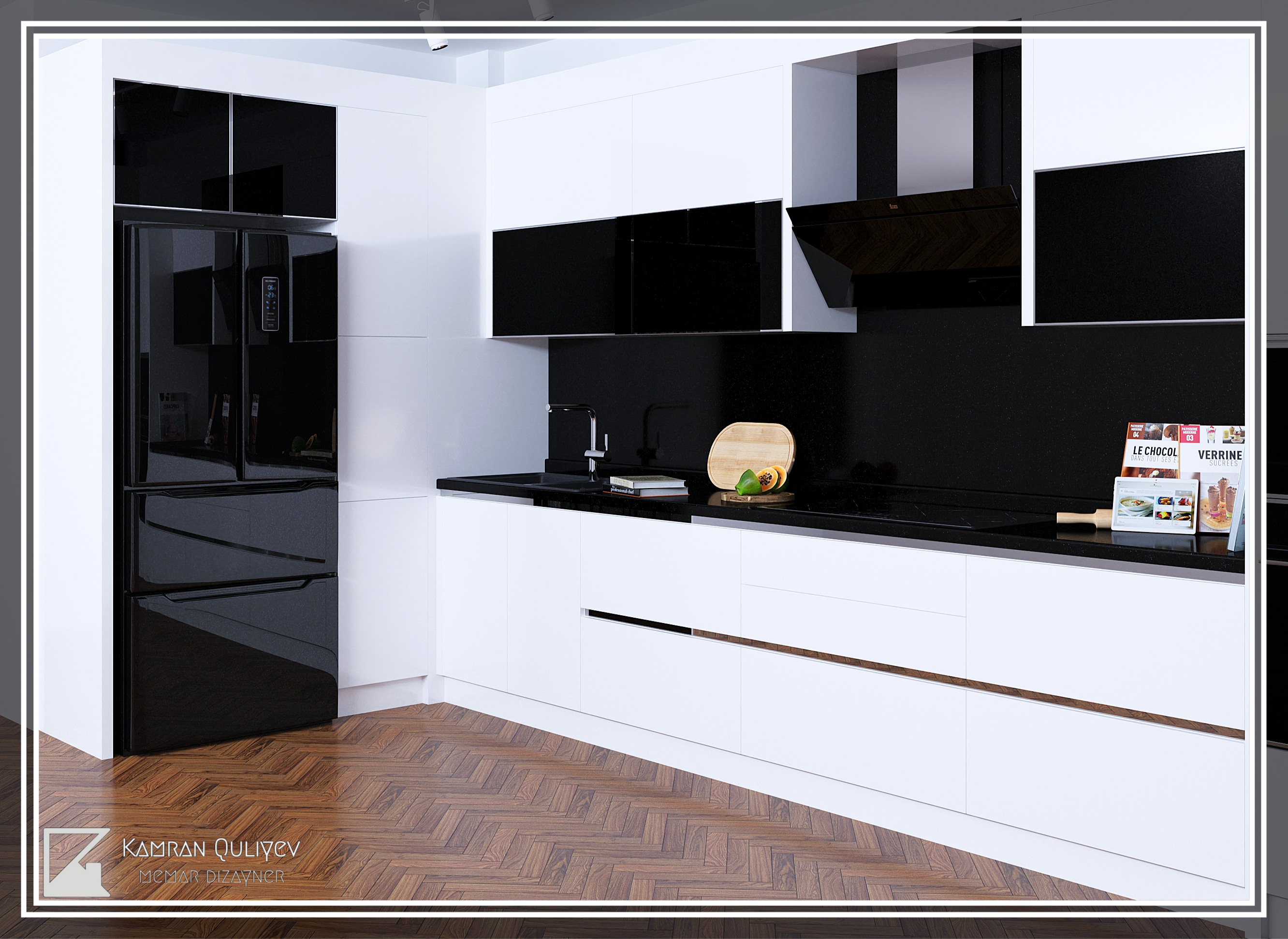 厨房 现代与新古典主义丨Azerbaijan丨Kamran Guliyev-12