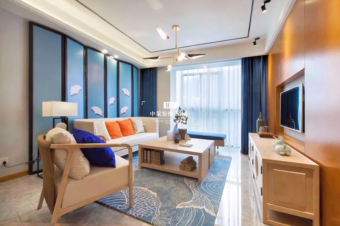 简约中式风，70 平米小户型变身东方美学空间-9