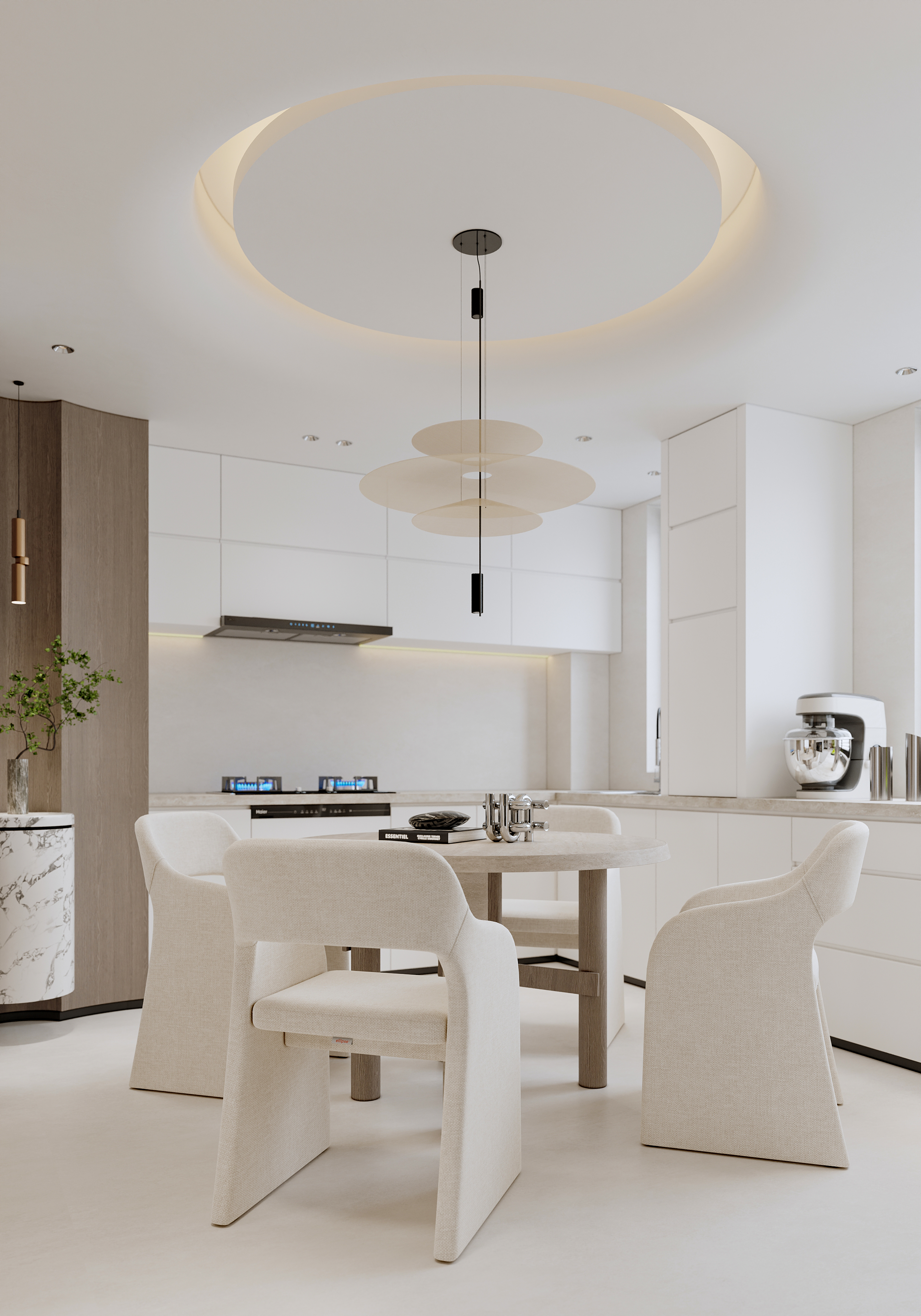 沈阳  金廊公馆170㎡ 奶油风效果表现-5