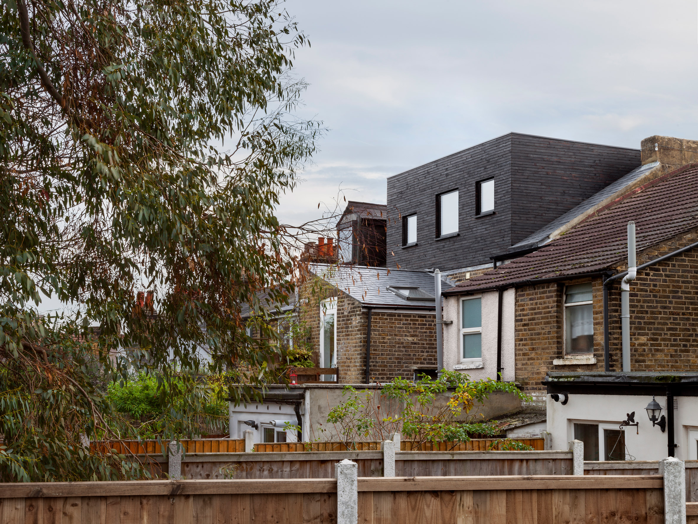Plywood-lined bedrooms feature in loft conversion by Widger Architecture-17