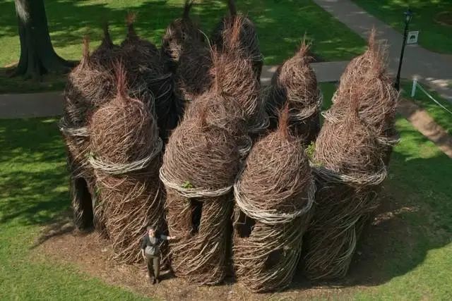 森林幻想家 | Patrick Dougherty 的树枝艺术-9