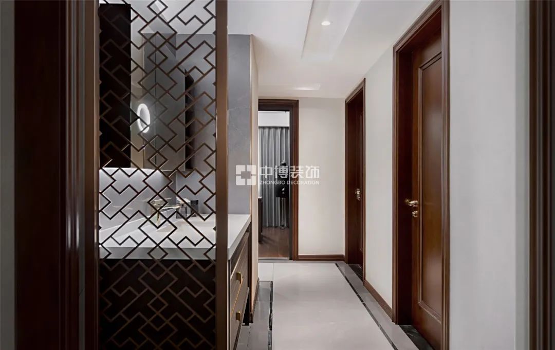 【中博案例】不拘一格的136㎡新中式,古风墨韵,打造高雅宁静住所!-83