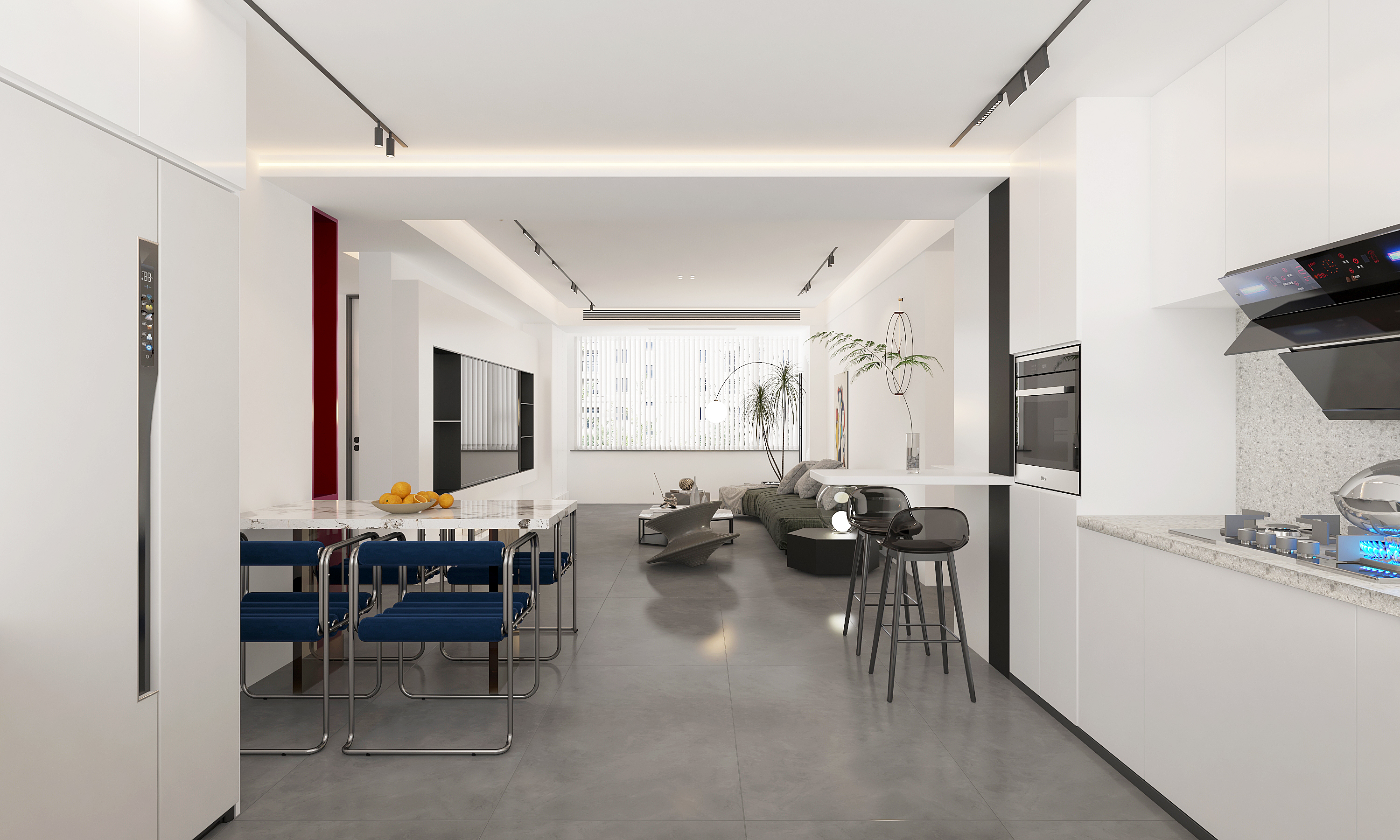 黑白灰极简家装///瀚正.御景城-5