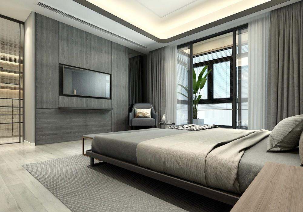 融合南北对流与女性力量的黑灰色系家居设计-42