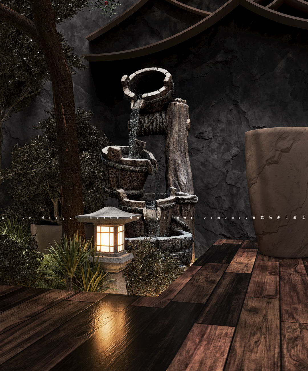 轻奢别墅——白龙马效果图-8