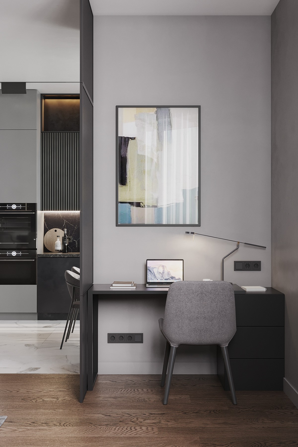 莫斯科现代简约风公寓-12