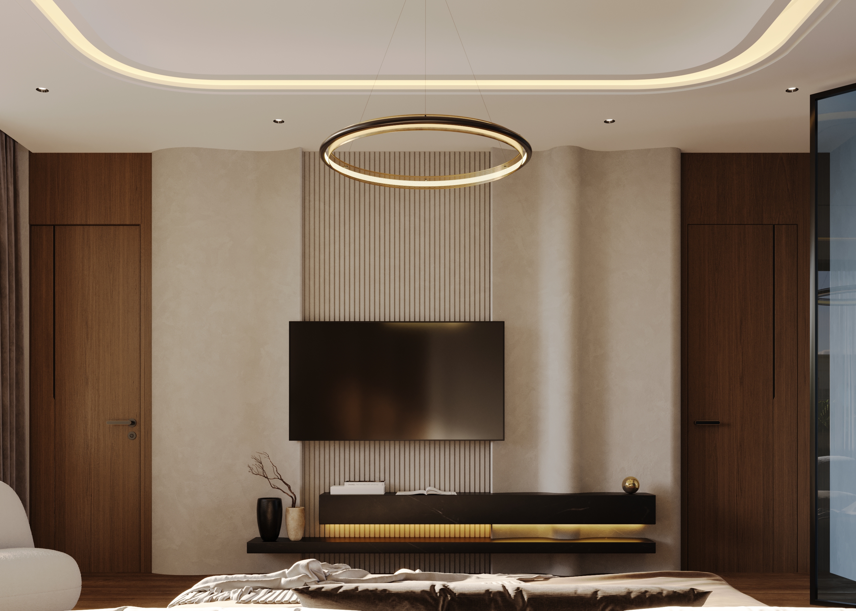 豪华别墅主卧设计丨埃及开罗丨Ahmed fathi（由Hosni Arc Studio指派）-9