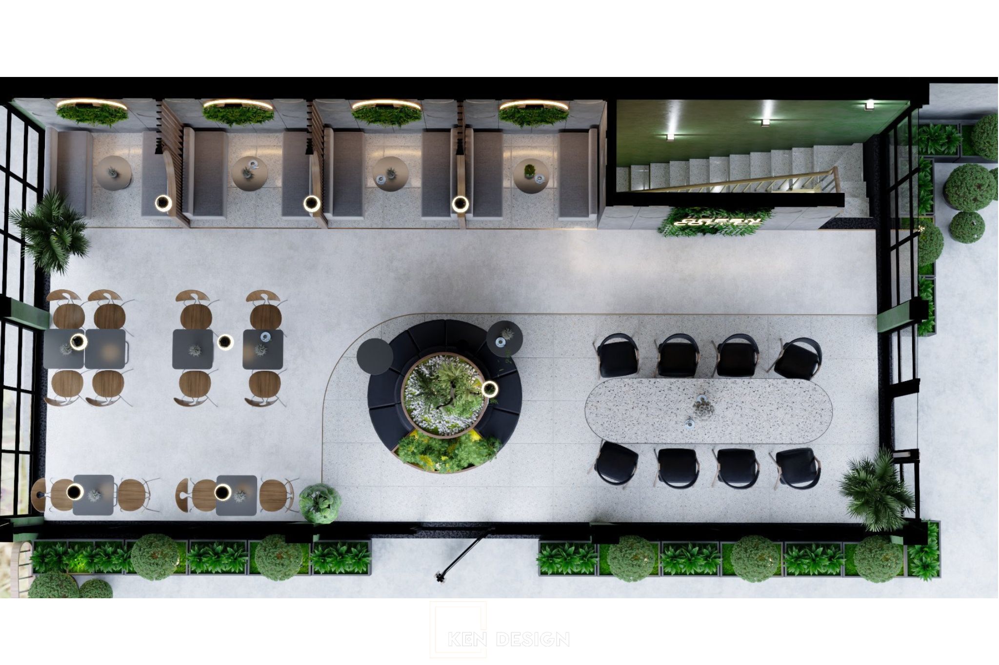 Green Coffee咖啡馆设计丨越南丨KenDesign-54