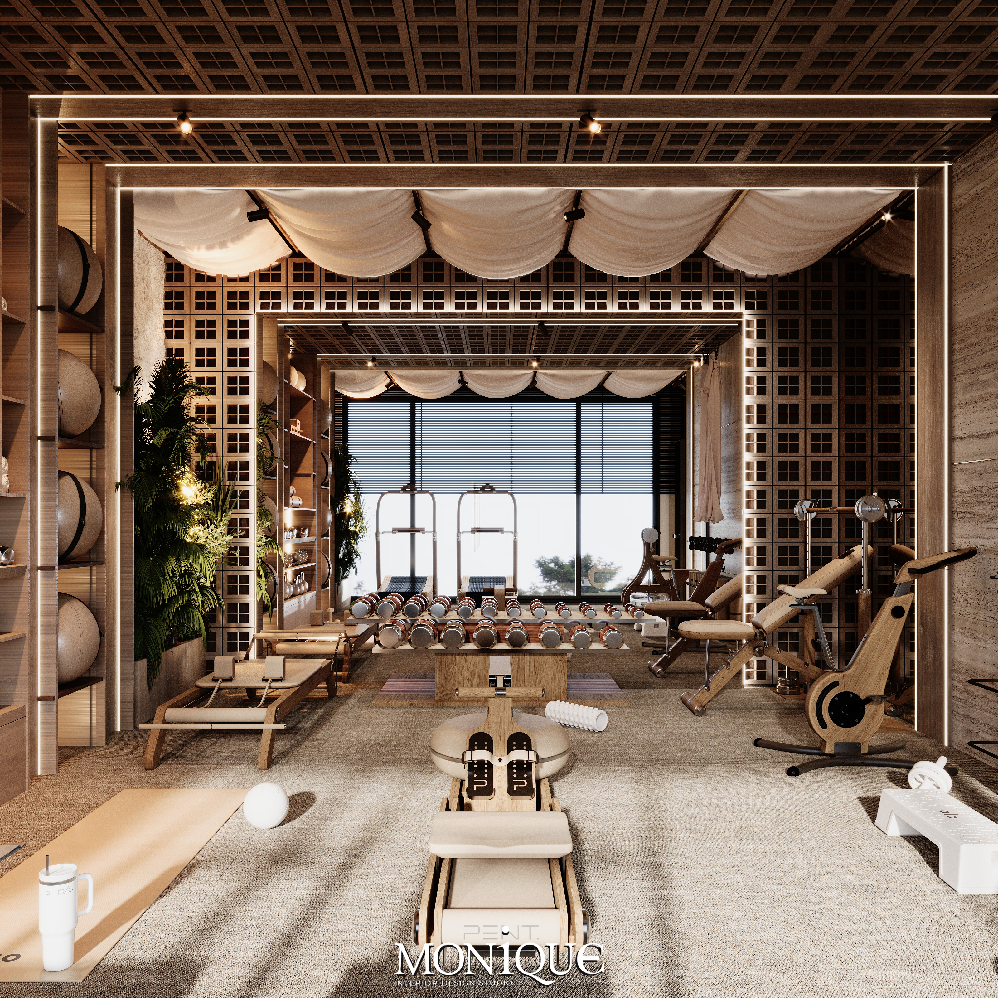 极乐健身房（注：Elysian有极乐的、幸福的等含义，这里结合Gym推测是健身房名字，按常见表意给出此翻译） 丨卡塔尔丨MONIQUE DESIGN STUDIO-12