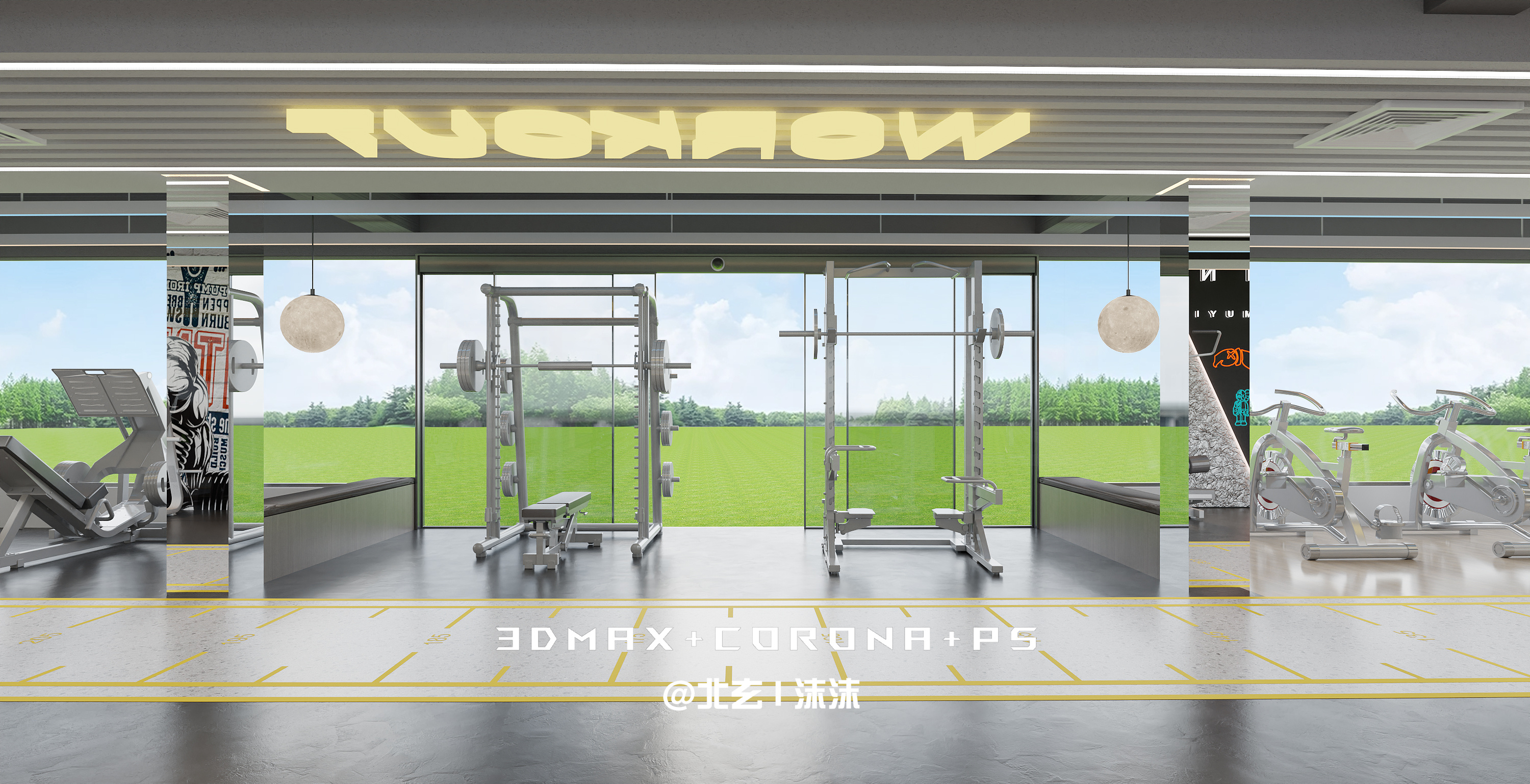 「光·氧」· 呼吸感健身美学空间-18