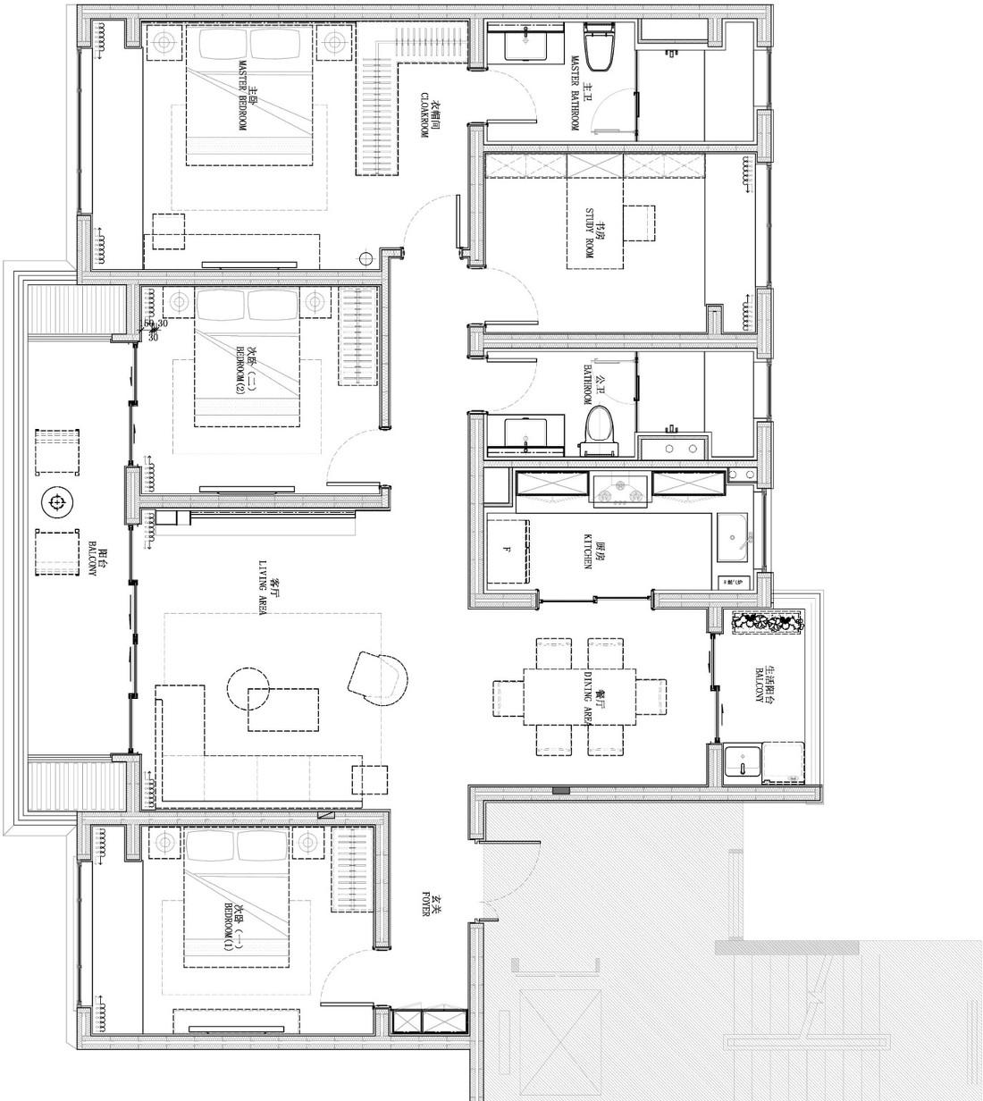 
现代轻奢样板房 -1