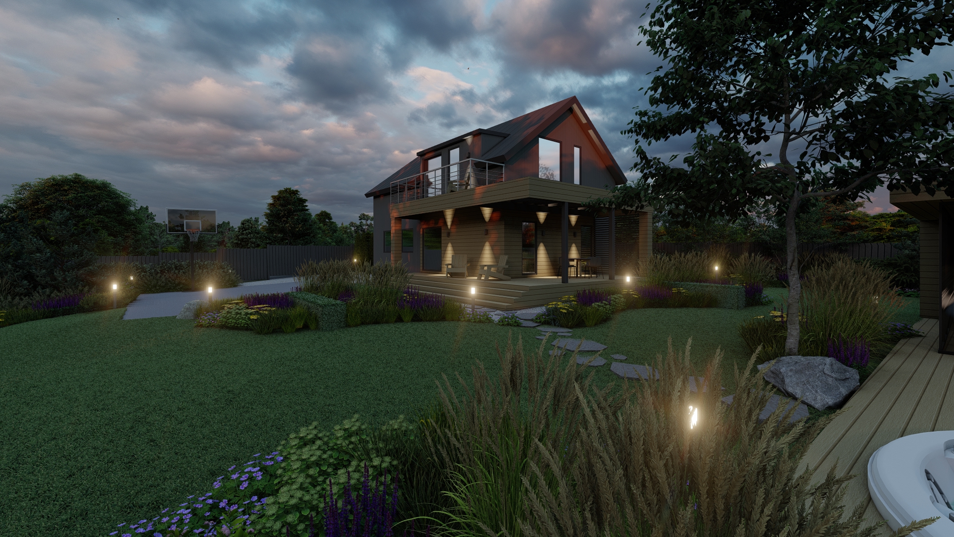 Oka河畔夏季别墅景观美化项目-31