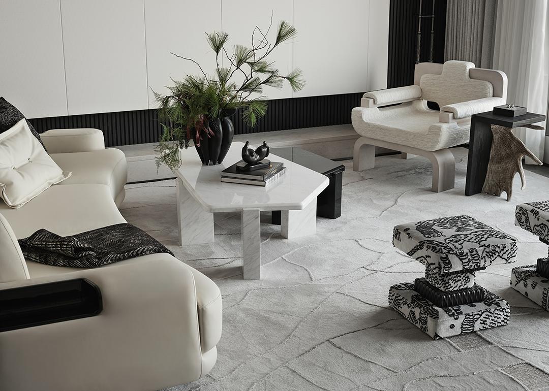 中海·大连十里观澜复式丨中国大连丨室内设计为深圳共向设计,软装设计为深圳共向美学-4