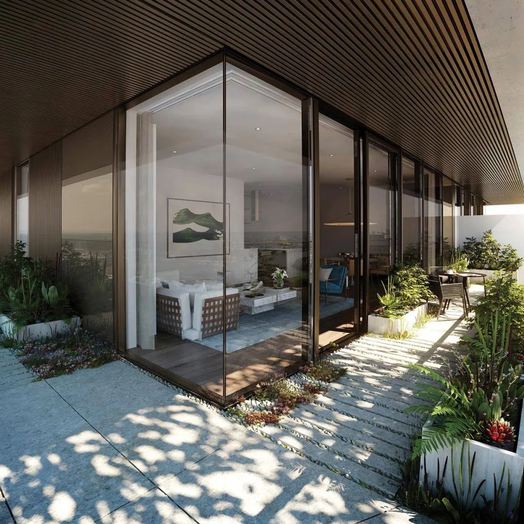 伦敦顶级花园豪宅 Wardian | 几何大胆线条与翠绿自然的完美融合-59