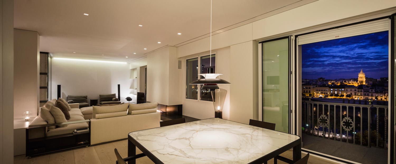 Apartment located on the top floor of a classic building with a significant open plan kitchen and a living room finished in bronze   Page 2 of 2   CAANdesign  Architecture and home design blog-0