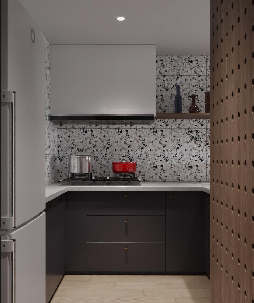 86平一室一厅爆改暗黑炫酷暖居-10