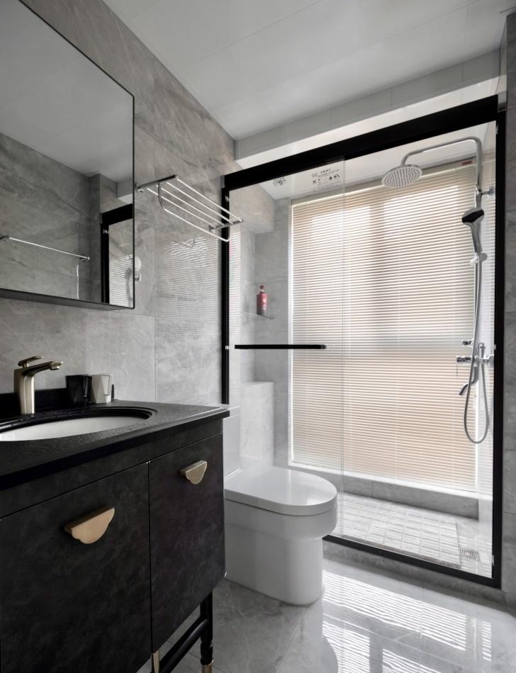 上北设计 | 蓝色乳胶漆打造的清凉空间-23