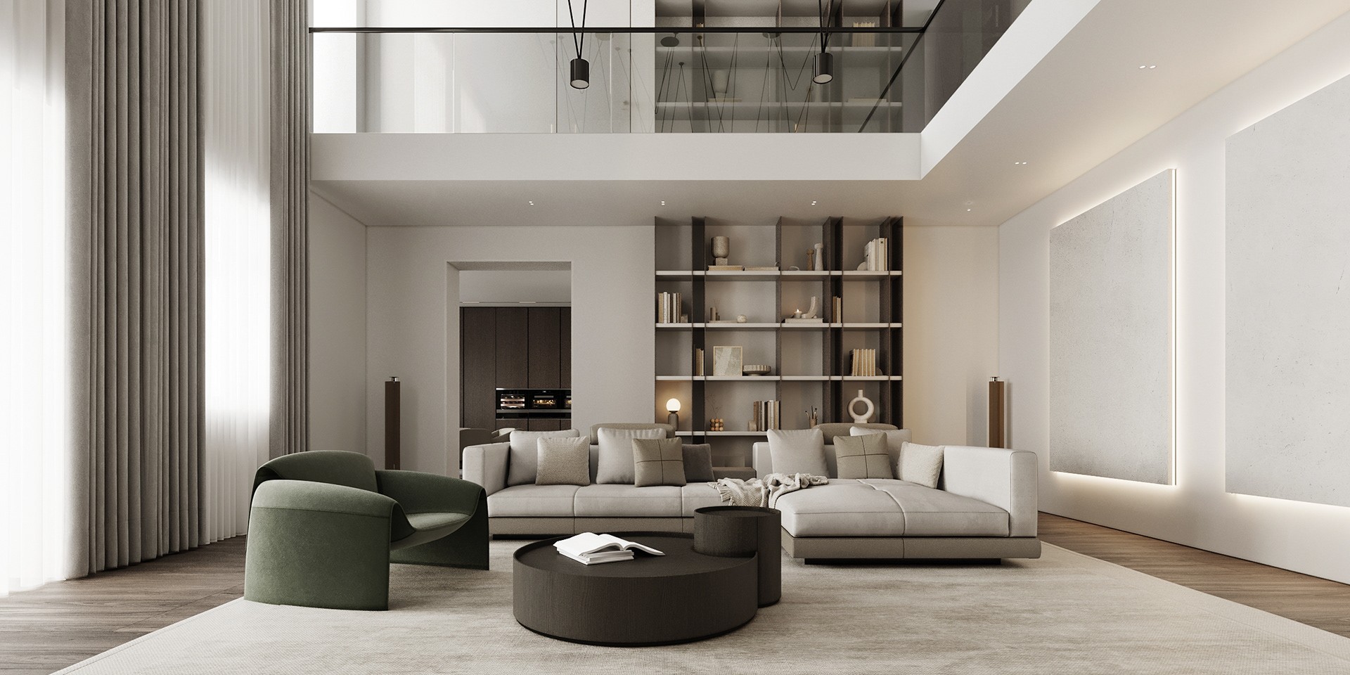 450㎡简约风别墅设计-5