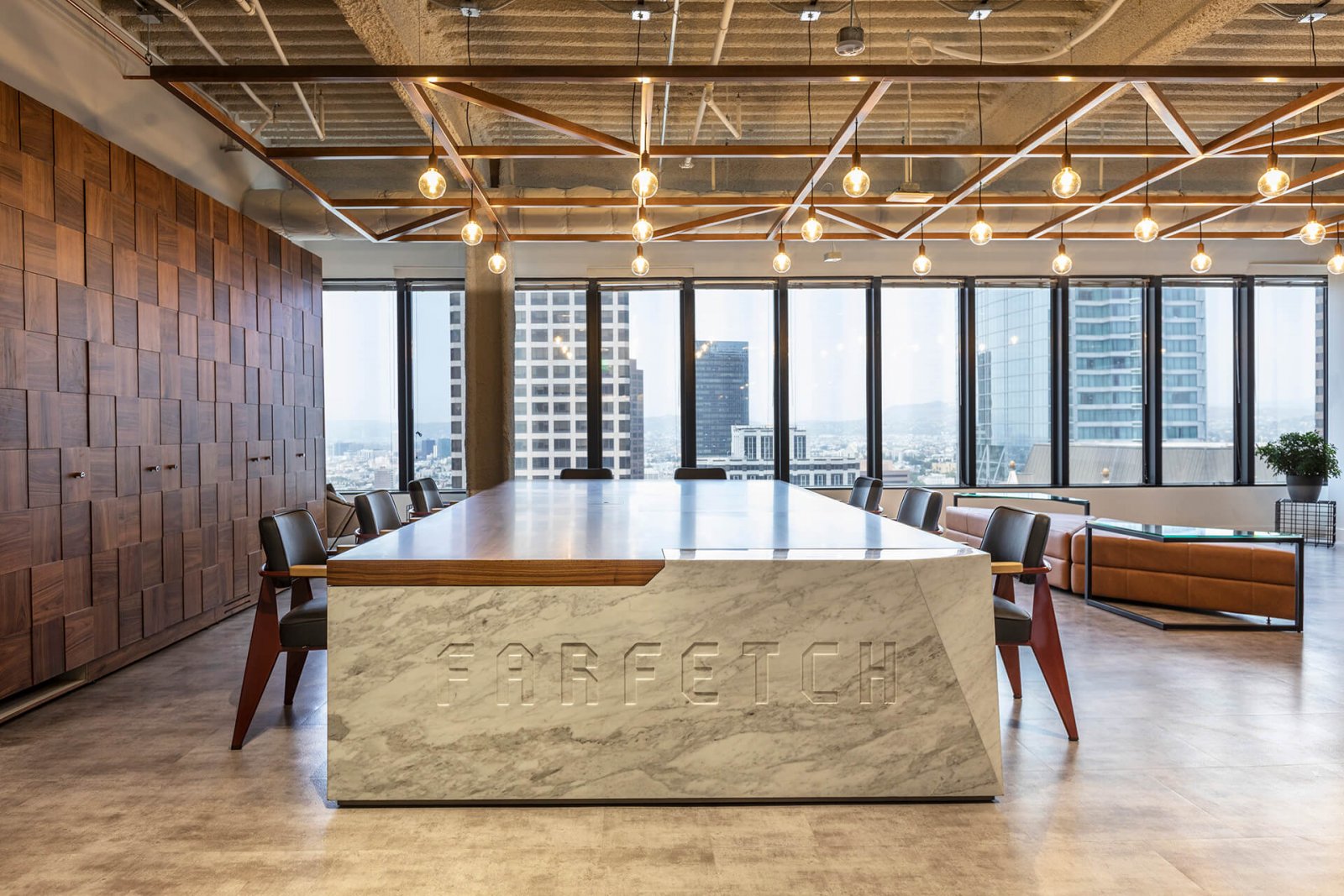 很明显，新Farfetch办公室的音响亭看起来不错  studiofibre-1