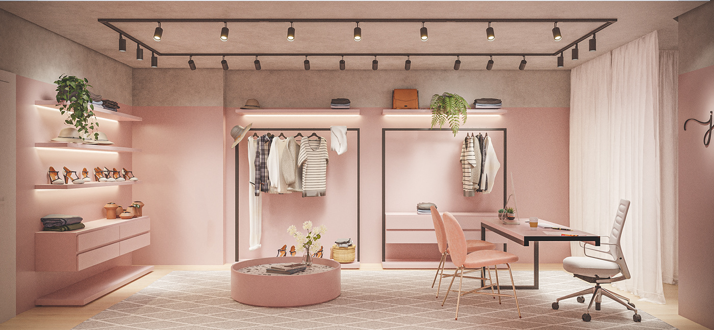 巴西 Ju Store 时尚服装店设计丨Rachel Naves-1