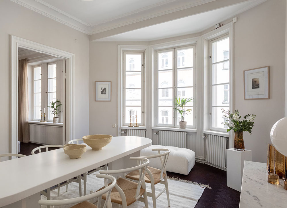 斯德哥尔摩 90 平米全白公寓,极简优雅风设计-12