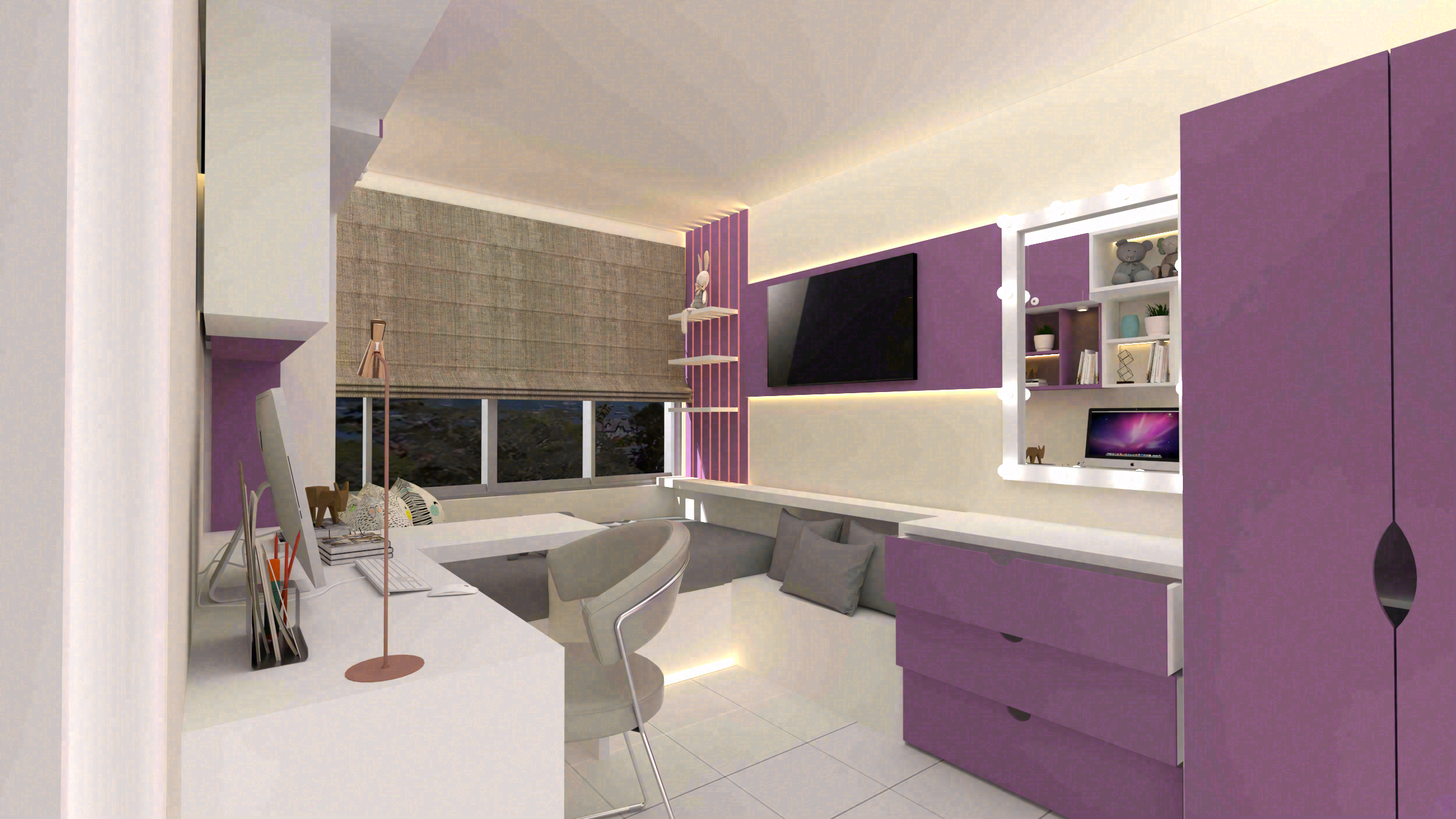 Two proposals for a girl's room.-0