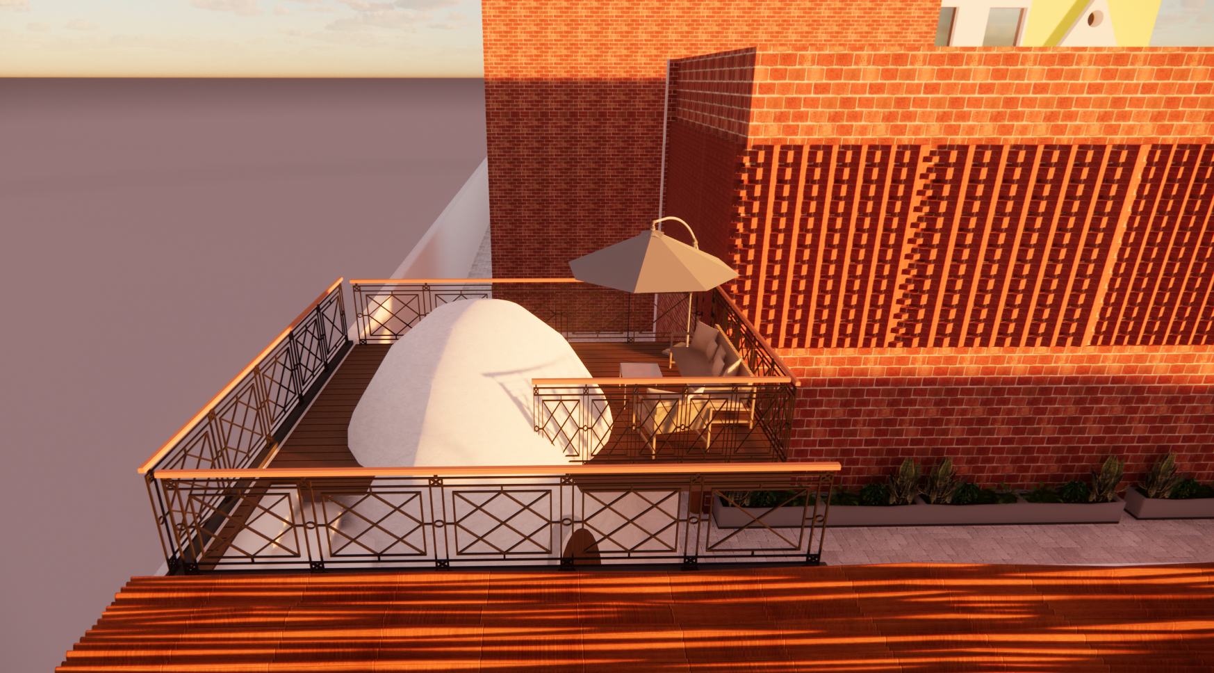 Earthbag Dome Office-7