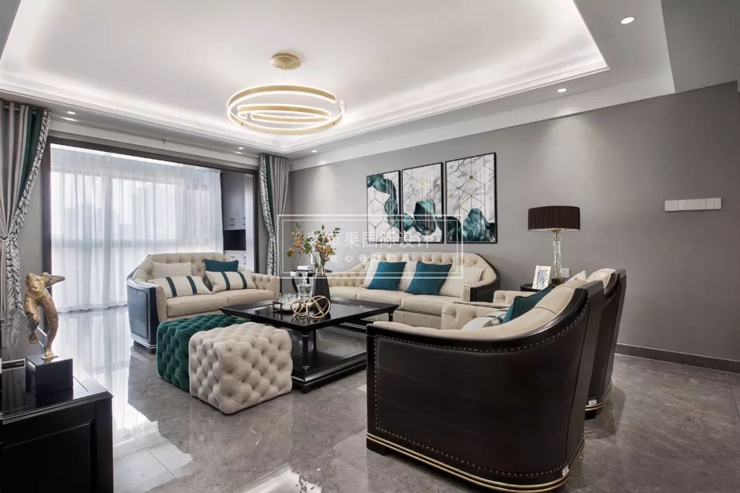 湾流海 160 平米美式家居,用色彩点出自然舒适与品质生活-27