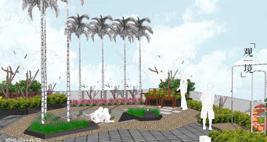 蔡先生南向屋顶花园——室内外景观相互渗透的无缝衔接设计-13