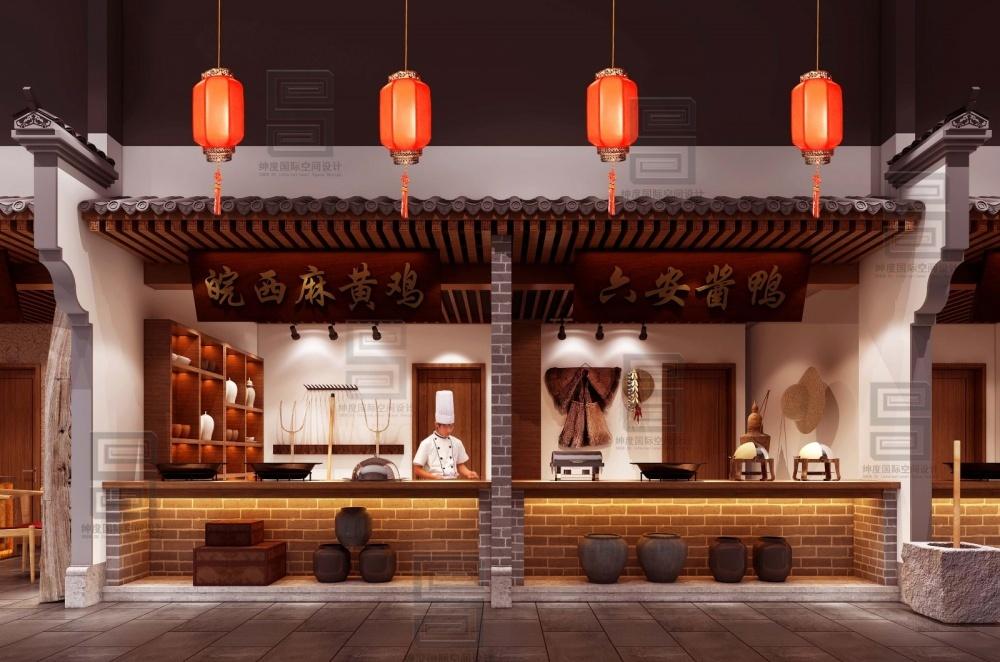 老六安美食街室内设计 | 人体尺度与空间的和谐融合-12