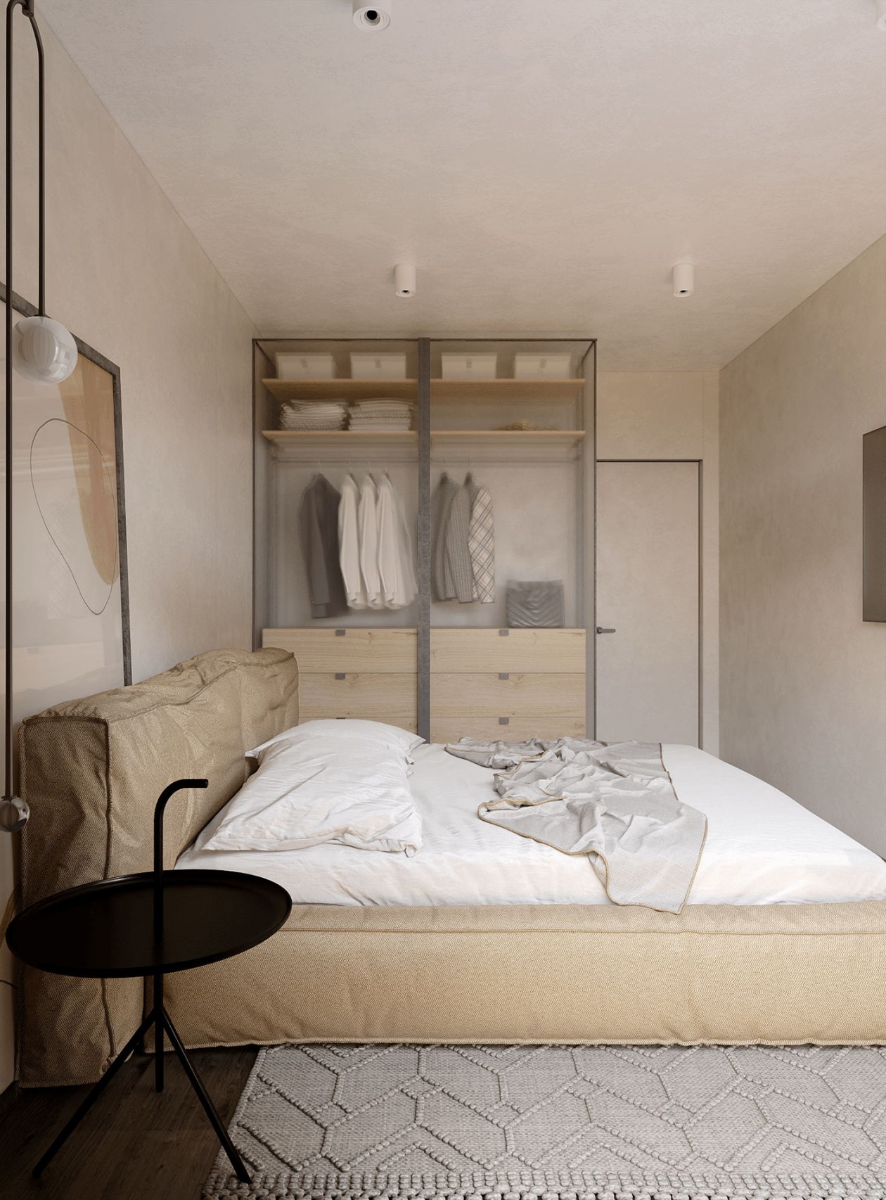 乌克兰70㎡ 浅色系空间设计 温柔极了！-14