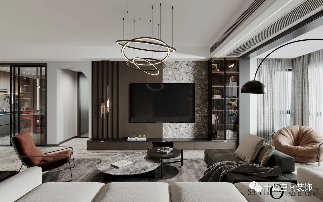 淳厚咖啡香 · 张海威的新中式设计魅力丨十翼空间装饰-23