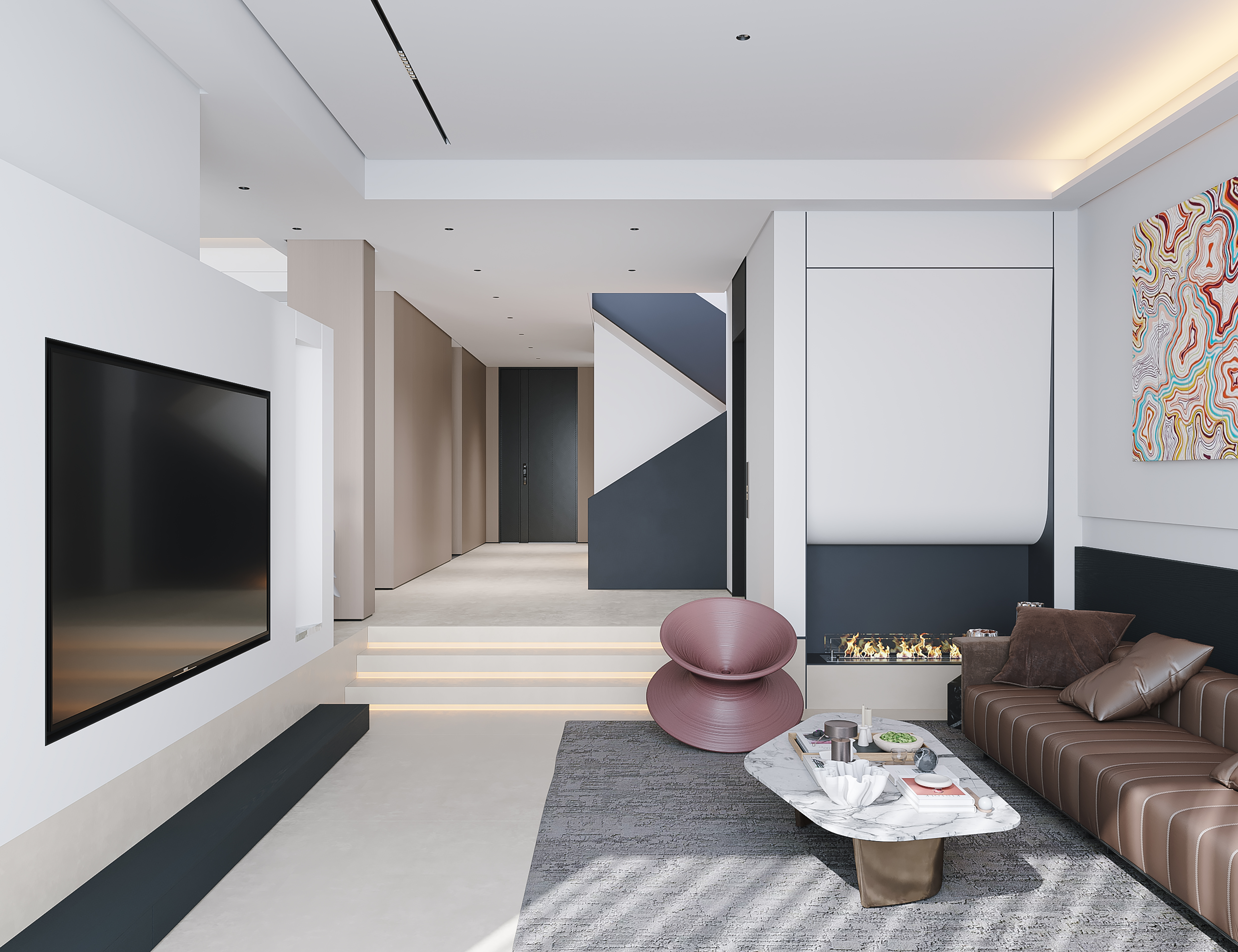 山和院子现代简约别墅-2