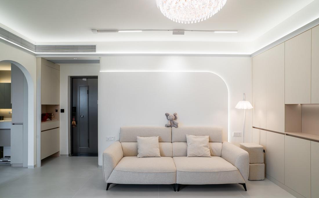 80㎡奶油风二居室设计-23