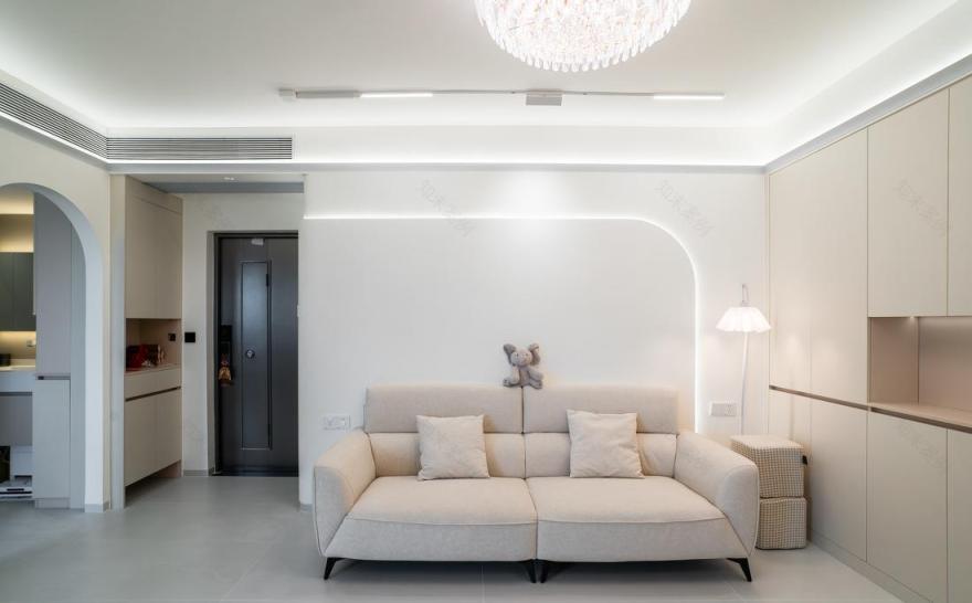 80㎡奶油风二居室设计-23