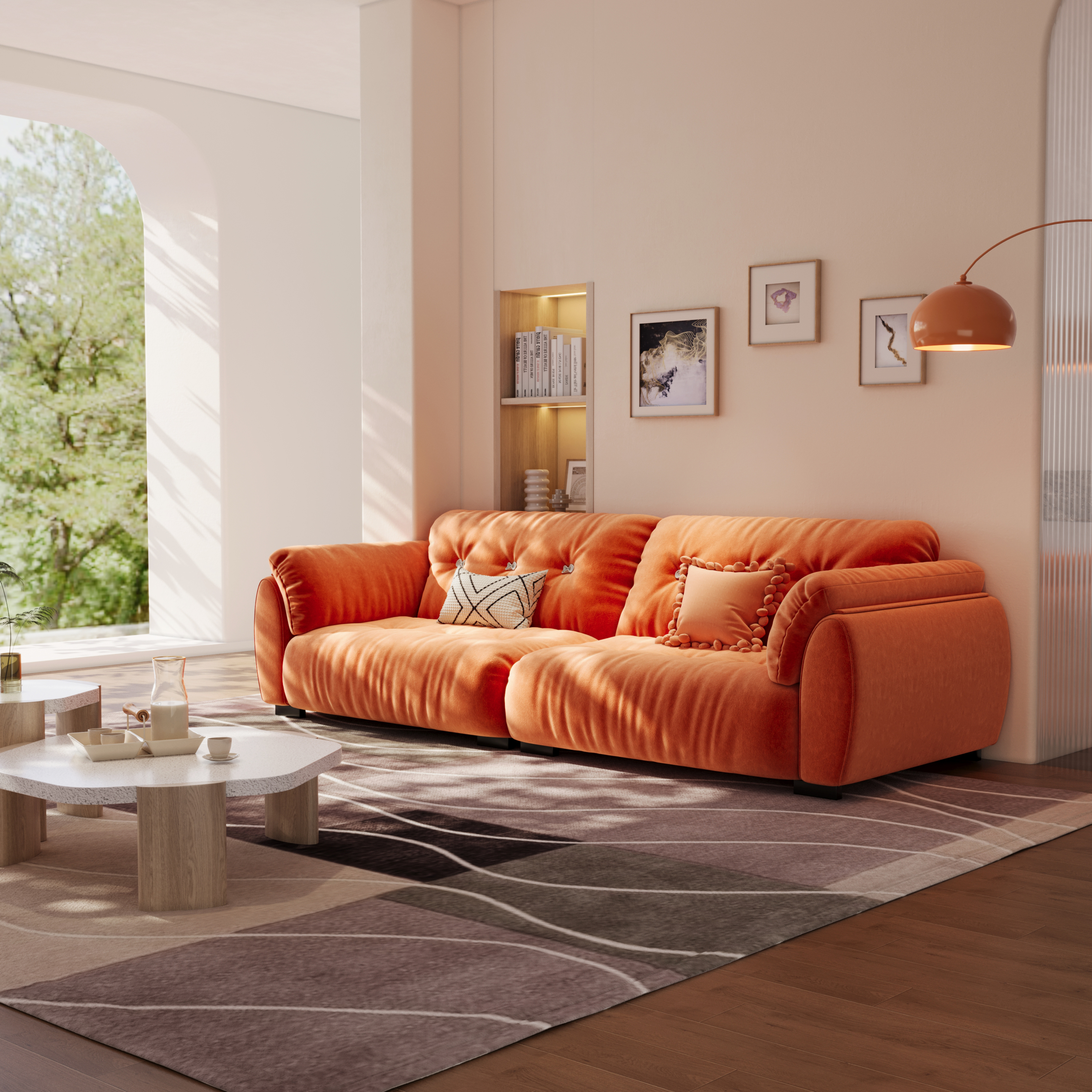 室内沙发休闲椅效果图-3