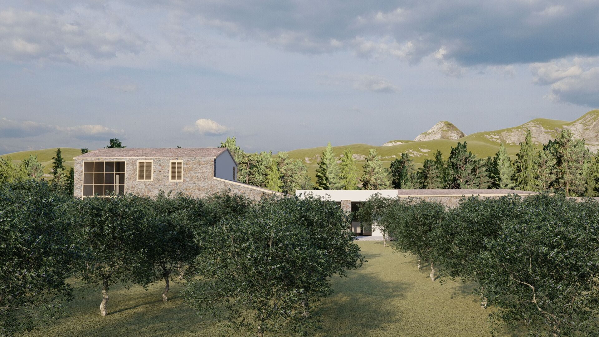 Gli Olivi 现代农场住宅设计丨意大利奥里斯塔诺丨TCNTaller César Núñez-16