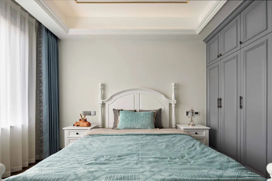 绿地观堂美式轻奢四居室丨中国宁波丨申远空间设计-22